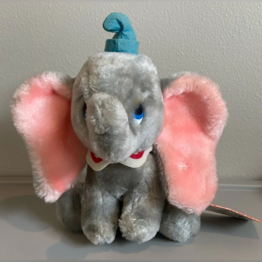 DISNEY DUMBO Plush Vintage with Original Tag‎ “Walt Disney’s Bean Bags”